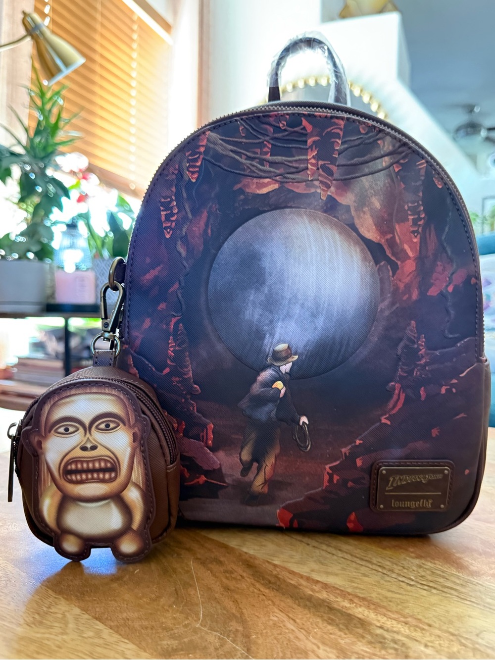 Disney Loungefly Indiana Jones Raiders of the Lost Ark Mini Backpack Coin Purse
